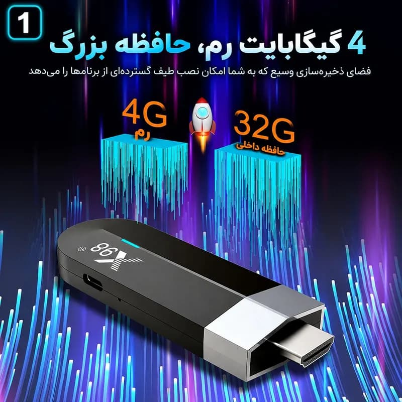 اندروید باکس راسین مدل X98 Amlogic S905Y4 — تصویر ۳