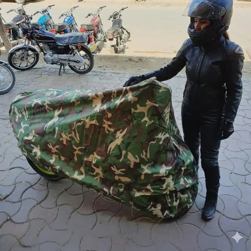 چادر موتور سیکلت ساکا مدل شمعی مناسب برای بنلی 180 — تصویر ۲