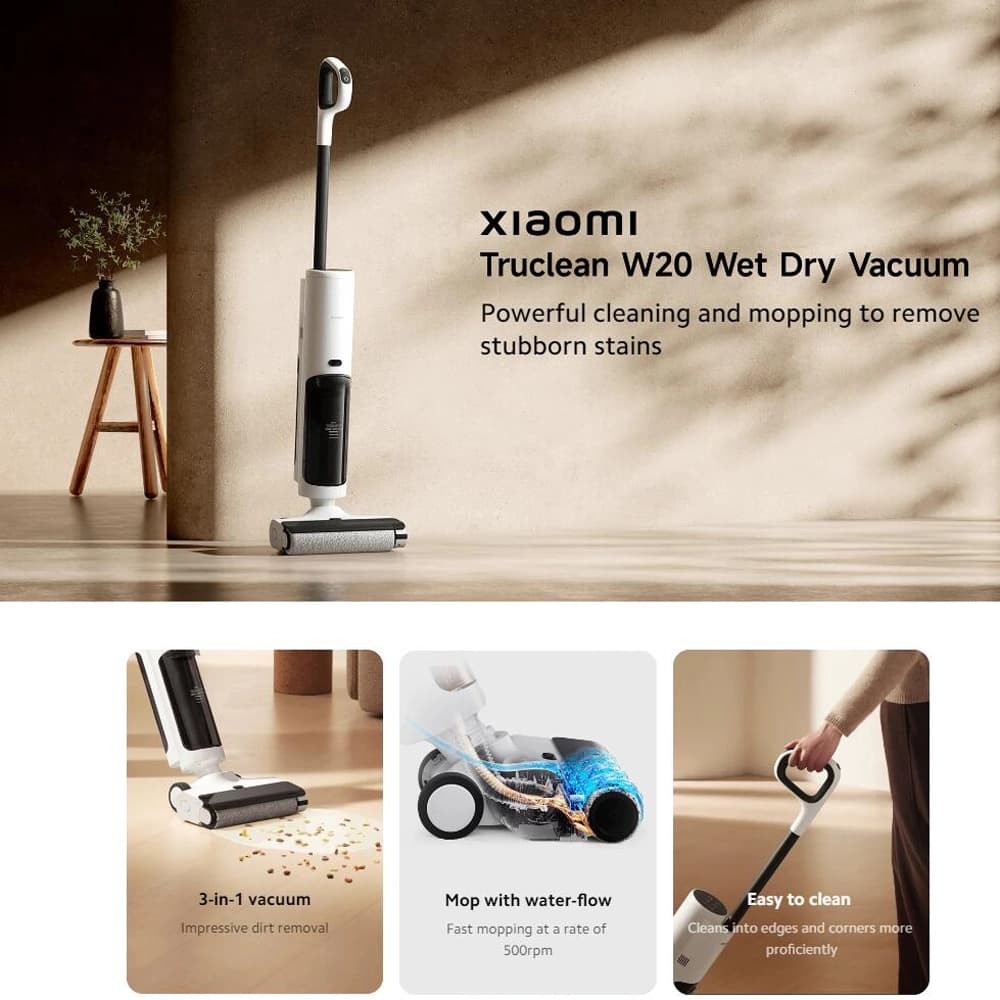 جارو شارژی خشک و تر شیائومی مدل Xiaomi Truclean W20 C305HW — تصویر ۳