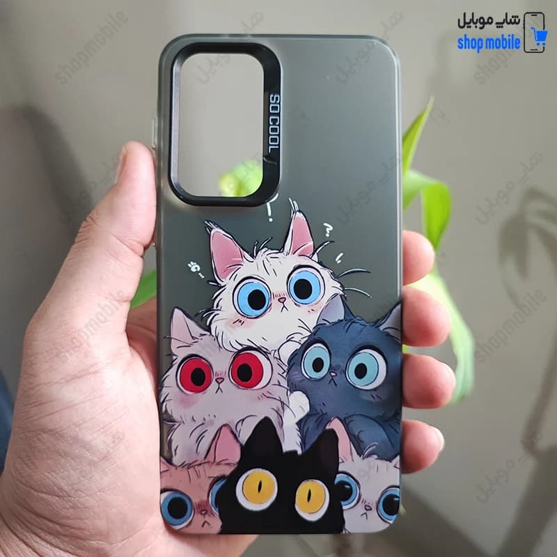 قاب گوشی سامسونگ گلکسی A35 (کاور فانتزی So Cool طرح گربه های رنگی)