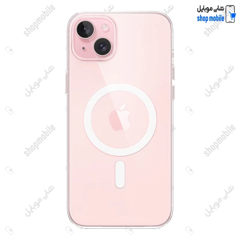 قاب گوشی آیفون 15 (کاور مگ سیف شفاف مدل Clear Case Magnetic)