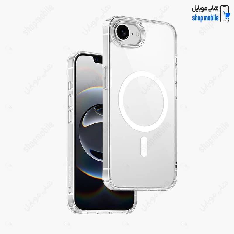 قاب گوشی آیفون 16e (کاور مگ سیف شفاف مدل Clear Case Magnetic)