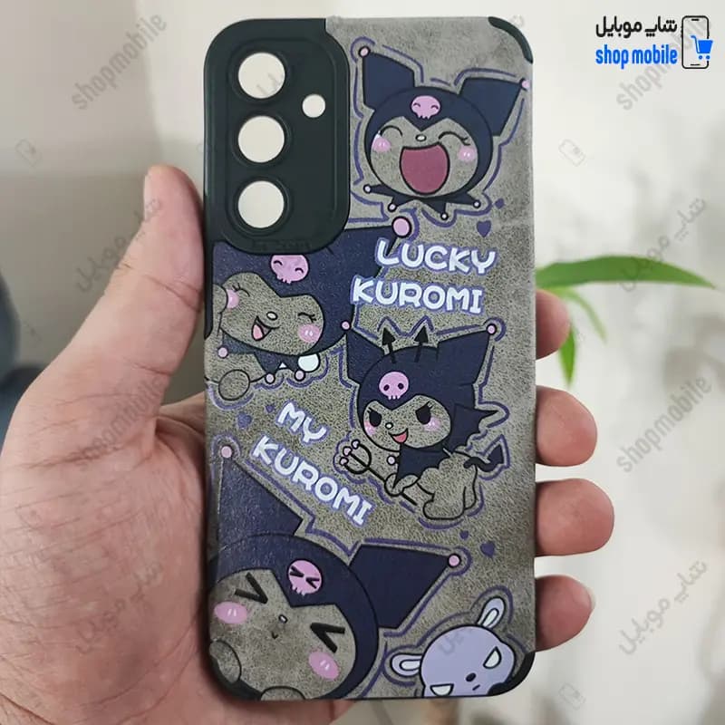 قاب گوشی سامسونگ گلکسی A25 (کاور عروسکی طرح چرم مدل Lucky Kuromi)