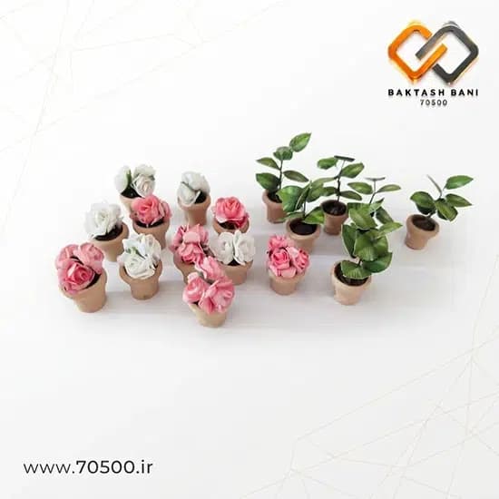 گلدان گل مینیاتوری — تصویر ۴