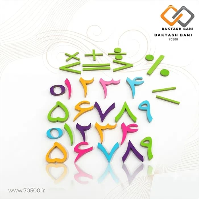 پک اعداد و علائم ریاضی مگنتی