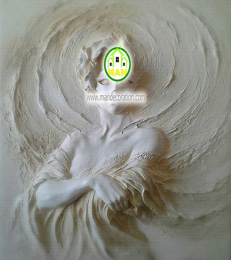 پوستردیواری گچبری چهره 5268