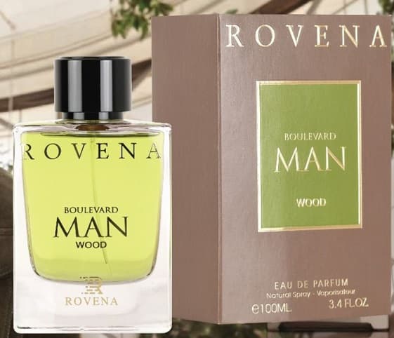 عطر مردانه روونا (Rovena) مدل بولگاری من وود اسنس (Bvlgari Man Wood Essence) حجم ۱۰۰ میلی لیتر | Rovena Bvlgari Man Wood Essence Eau De Parfum For Men 100 ml