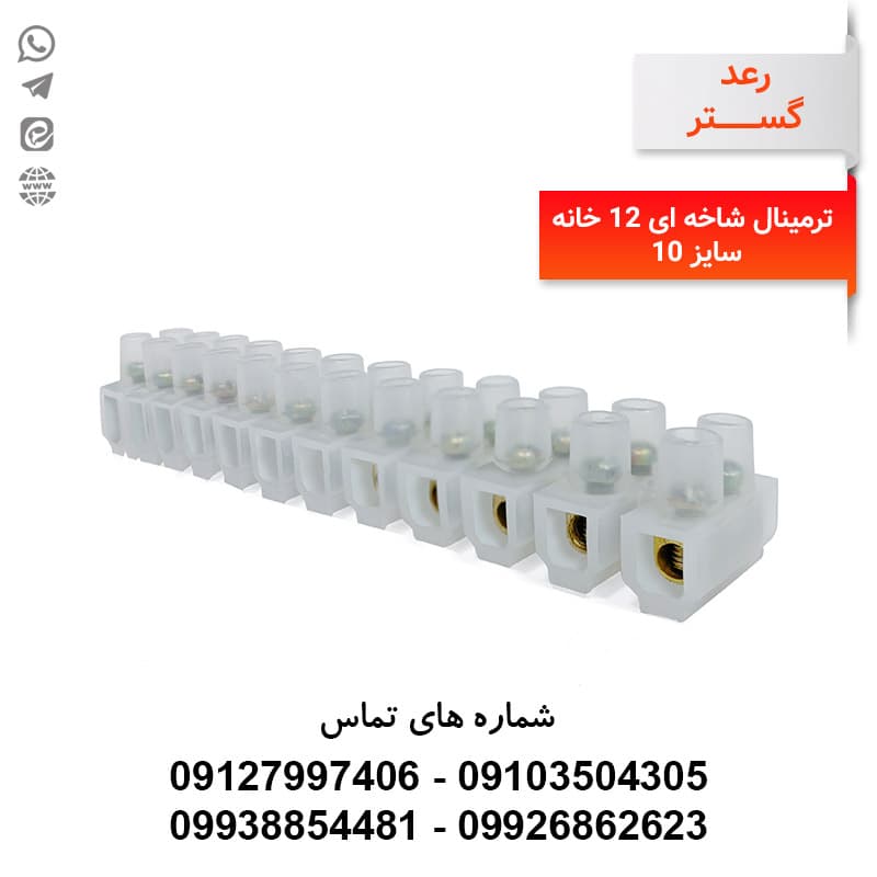 ترمینال شاخه ای 12 خانه سایز 10