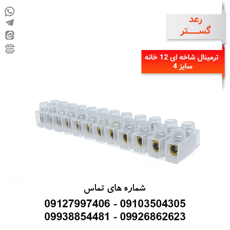 ترمینال شاخه ای 12 خانه سایز 4