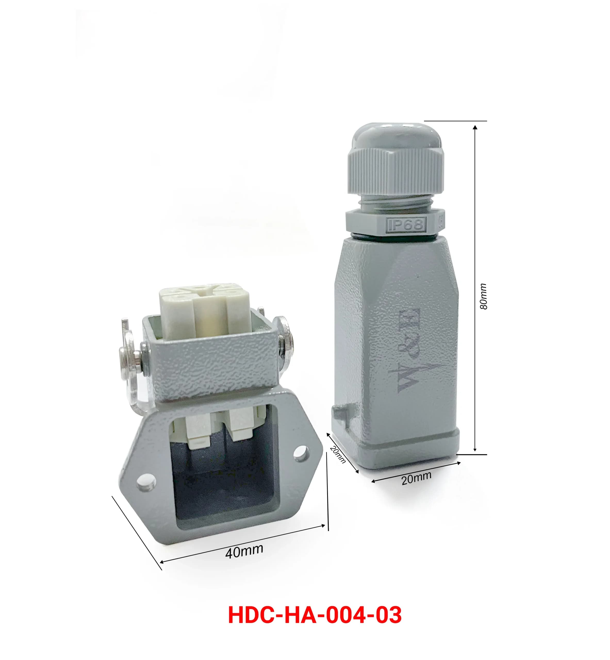 سوکت فرمان 4 پین مدل HDC-HA-04-3 — تصویر ۲