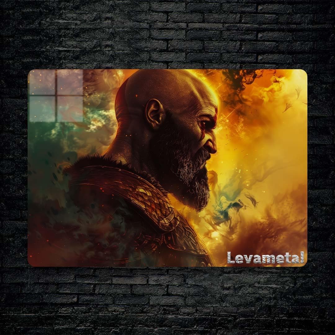 متال پوستر کریتوس Kratos از بازی گاد آف وار God of War با کد A-255