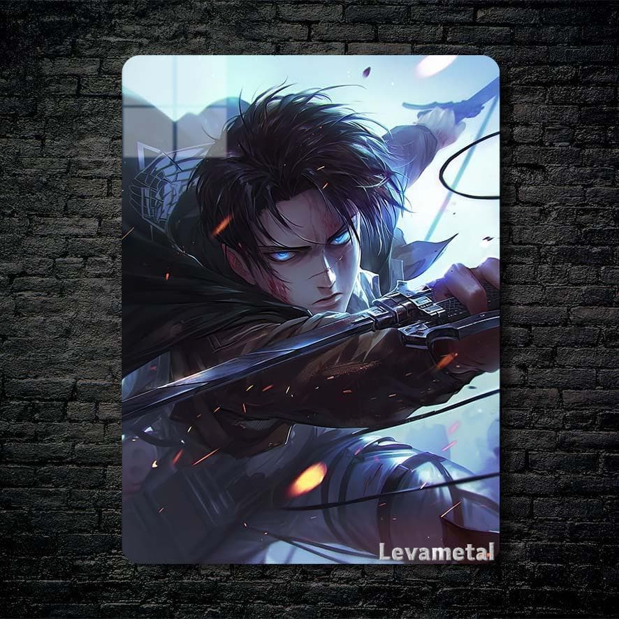 متال پوستر لیوای Levi از انیمه اتک آن تایتان Attack On Titan با کد A-239