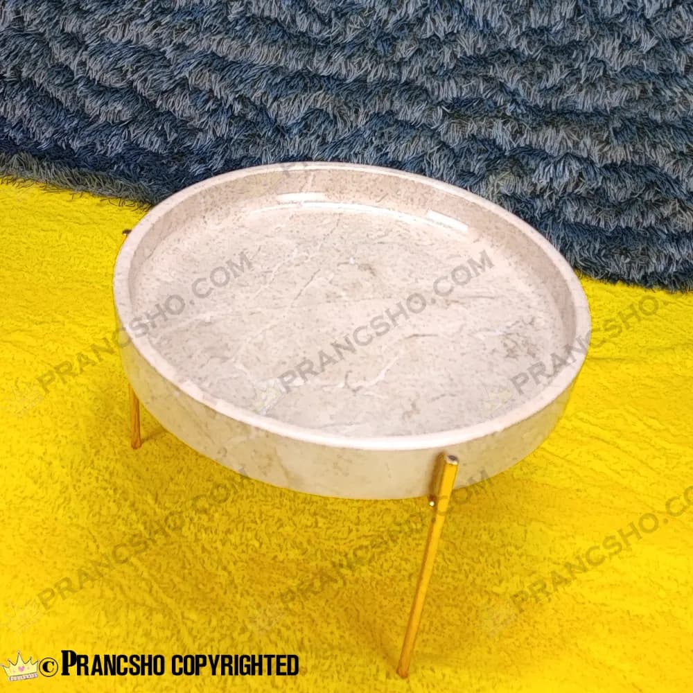 میوه خوری سنگی پایه میخی طلایی سنگ پارادایس نسکافه‌ای — تصویر ۳