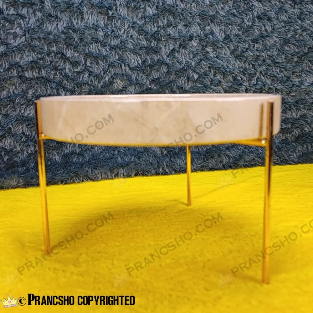 میوه خوری سنگی پایه میخی طلایی سنگ پارادایس نسکافه‌ای — تصویر ۶