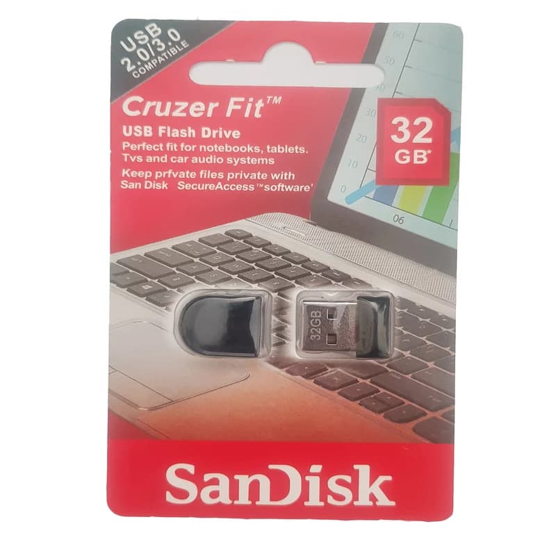 فلش مموری سن دیسک مدل Cruzer Fit CZ3 ظرفیت 32 گیگابایت — تصویر ۳