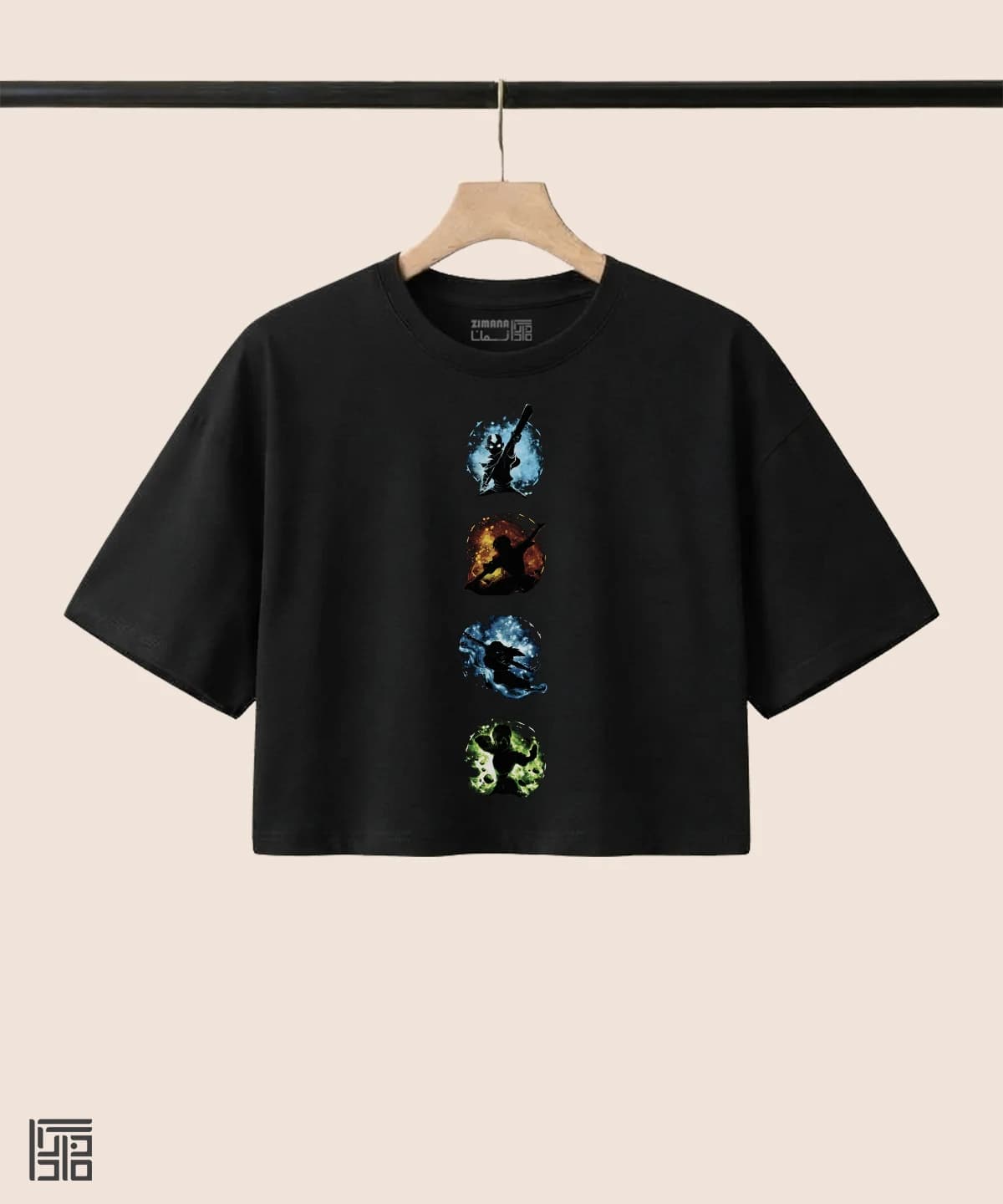 کراپ زنانه طرح آواتار ، آب خاک باد آتش — تصویر ۶