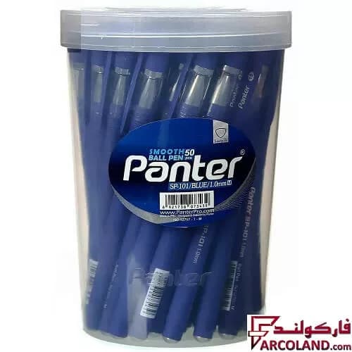 خودکار 1 میلی متری پنتر مدل Smooth ballpoint pen کد SP-101 بسته 50 عددی