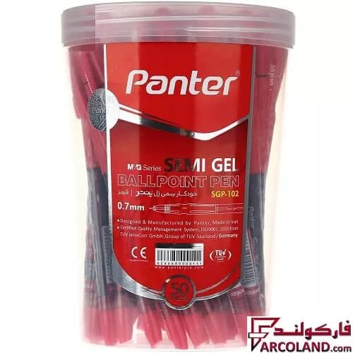 خودکار 0.7 میلی متری پنتر مدل semi gel ballpoint pen کد SGP-102 بسته 50 عددی — تصویر ۳