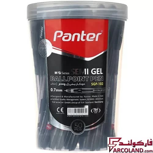 خودکار 0.7 میلی متری پنتر مدل semi gel ballpoint pen کد SGP-102 بسته 50 عددی — تصویر ۴