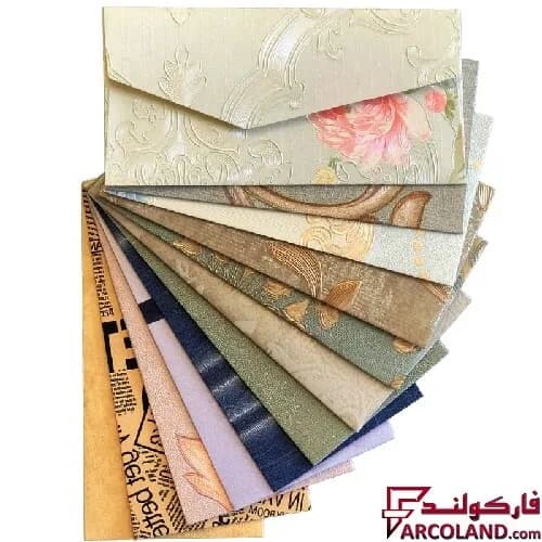 پاکت پول مدل کاغذ دیواری طرح برجسته بسته 50 عددی — تصویر ۵