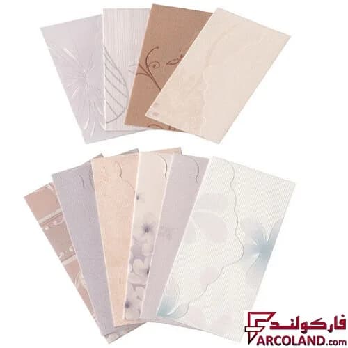 پاکت پول مدل کاغذ دیواری طرح برجسته بسته 10 عددی