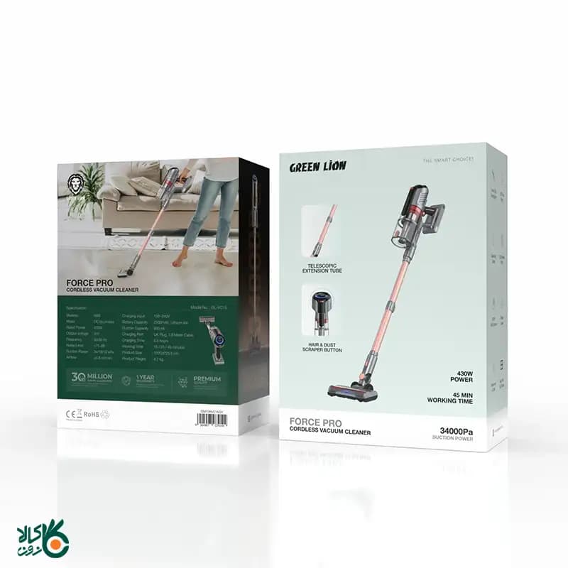 جارو شارژی گرین لاین مدل Green Lion Force Pro — تصویر ۴