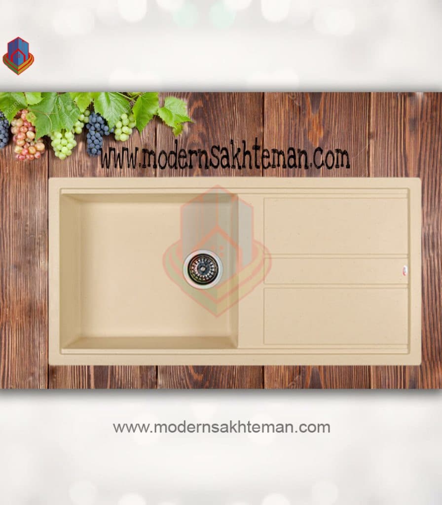 سینک گرانیتی تک لگن شاین کد 521 — تصویر ۷