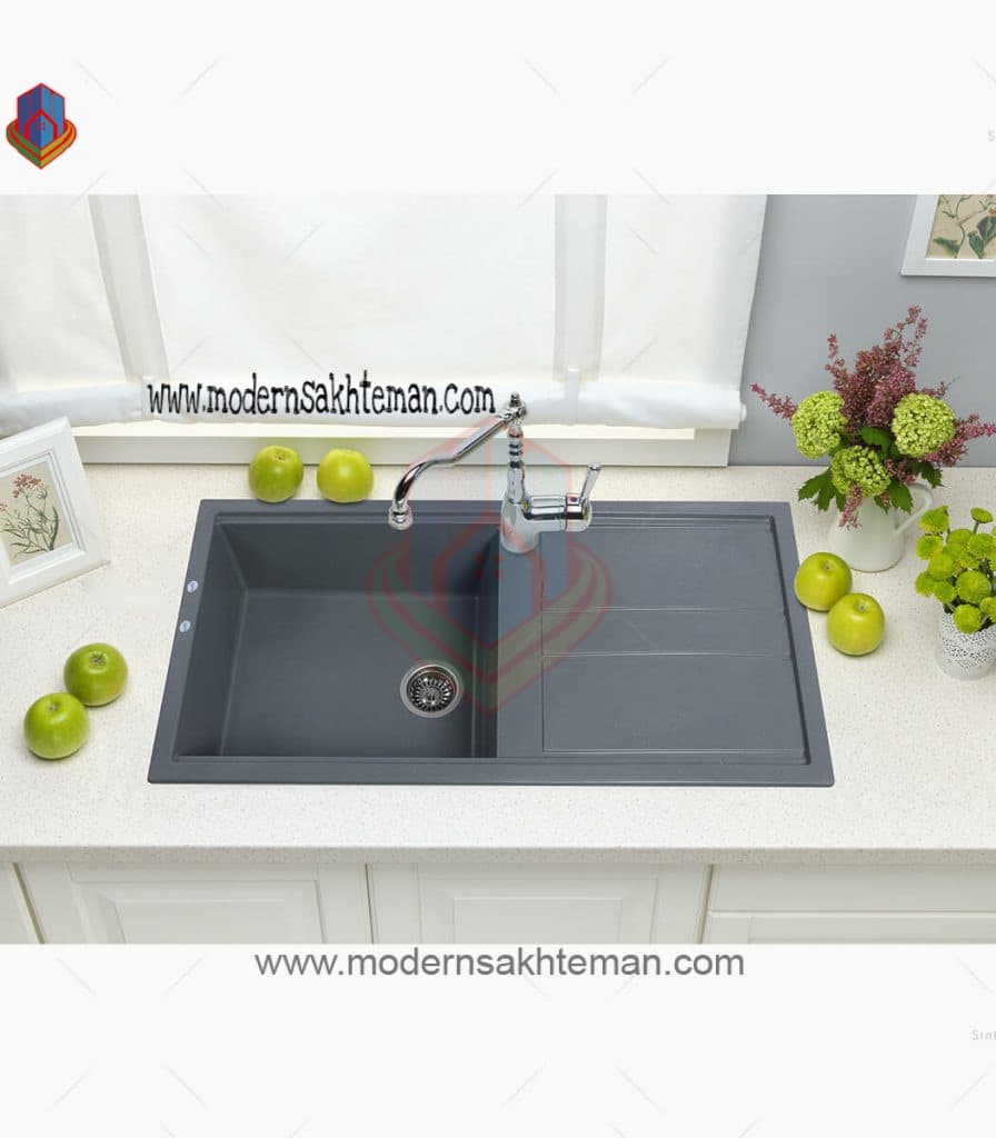 سینک گرانیتی تک لگن شاین کد 521 — تصویر ۶