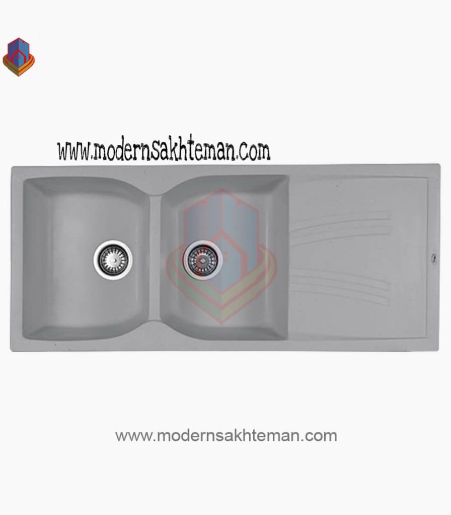 سینک گرانیتی دو لگن شاین کد 524
