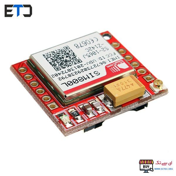 ماژول GSM چهار باند SIM800L با قابلیت GPRS / GSM / SMS به همراه آنتن — تصویر ۲