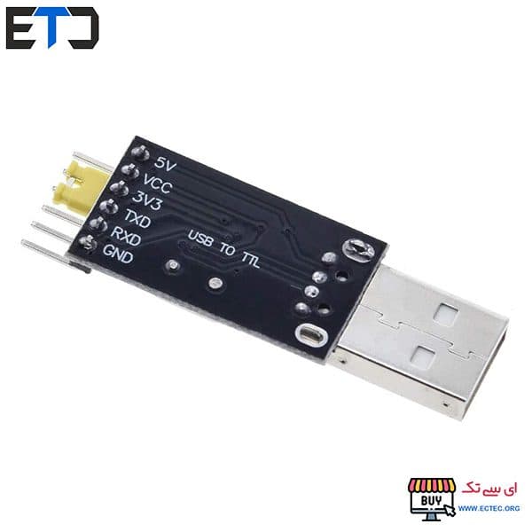 ماژول مبدل USB to Serial CH340 مشکی — تصویر ۶