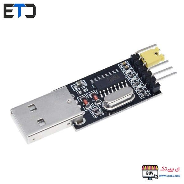ماژول مبدل USB to Serial CH340 مشکی — تصویر ۳