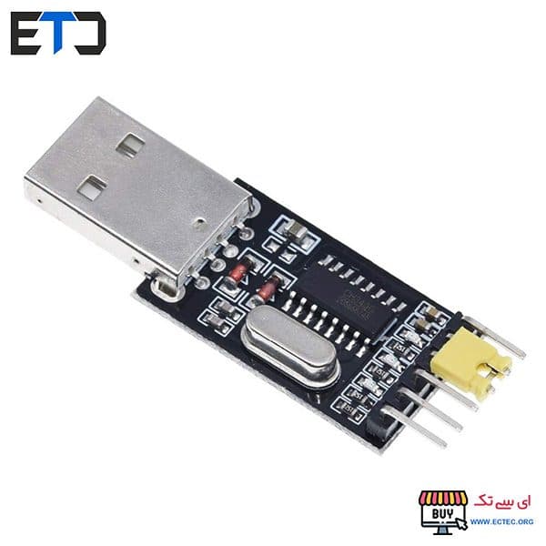 ماژول مبدل USB to Serial CH340 مشکی — تصویر ۲
