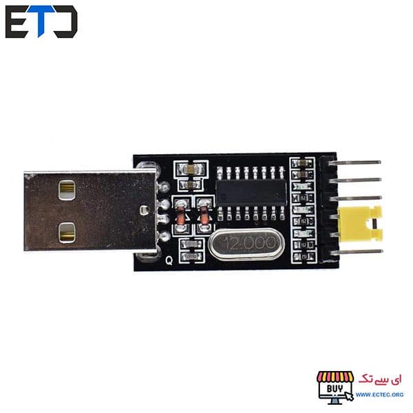 ماژول مبدل USB to Serial CH340 مشکی — تصویر ۷
