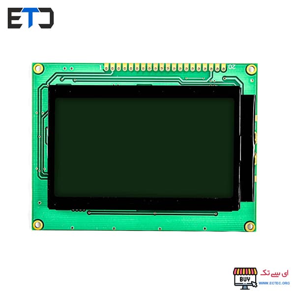 LCD گرافیکی 64×128 با بک لایت سبز — تصویر ۲