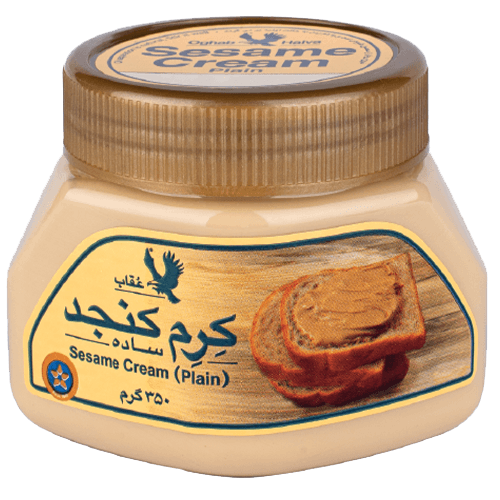 کرم کنجد ساده 350 گرمي عقاب