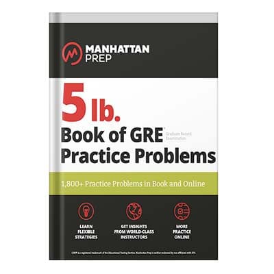 دانلود کتاب 5 lb. Book of GRE Practice Problems 1,800+ Practice Problems in Book and Online by Manhattan Prep