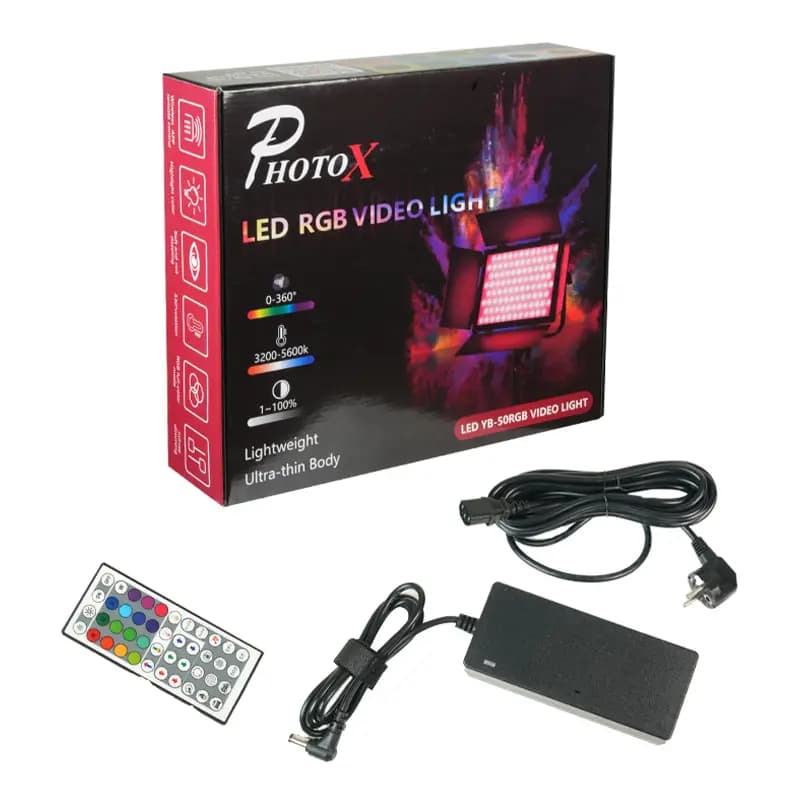 نور LED RGB فوتوکس مدل YB-50RGB — تصویر ۶