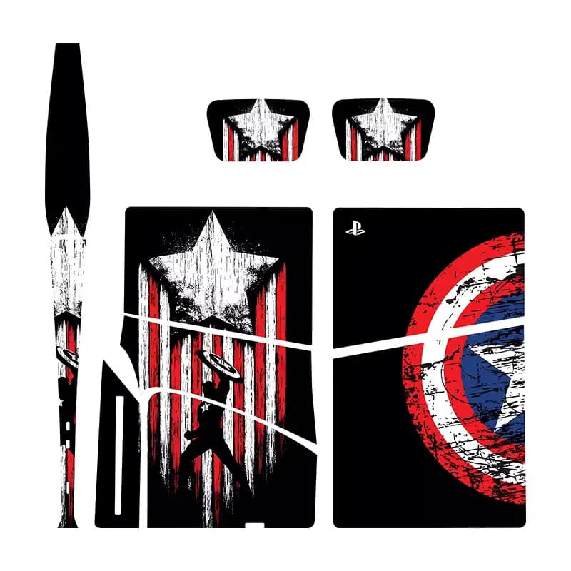 اسکین Ps 5 طرح capitan america 01 — تصویر ۲
