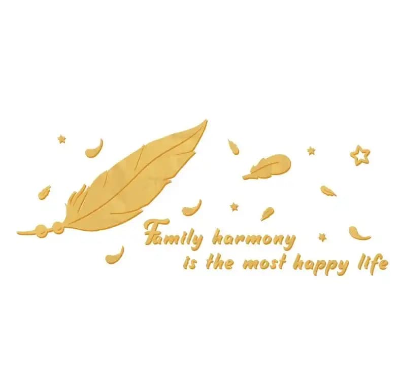 آینه دیواری هنر مدرن پر زینتی همراه با …family harmony — تصویر ۲