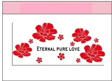 آینه دیواری گل جاوید ETERNAL PURE LOVE{عشق پاک ابدی} — تصویر ۳