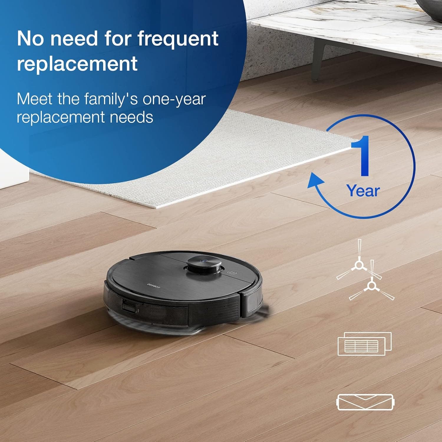 اکسسوری اورجینال جارو رباتیک اکووکس مناسب مدل Ecovacs OZMO 920/950/T5/T8/T8 AIVI/ N7 N8 Pro+ (ارسال 10 الی 25 روز کاری) — تصویر ۲