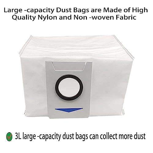 پاکت جارو رباتیک مناسب اکووکس مدل های Replacement Dust Bags for Ecovacs DEEBOT X1 OMNI / X1 Turbo / T10 Omni /T20 Omni Vacuum (10 Pack) (ارسال 10 الی 15 روز کاری) — تصویر ۵