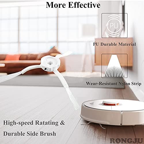 اکسسوری جارو رباتیک شیائومی مناسب مدل های Roborock S5 S6 E20 E25 E35 S50 Xiaomi Mi Mijia Robotic Vacuum Cleaner (ارسال 10 الی 15 روز کاری) — تصویر ۴