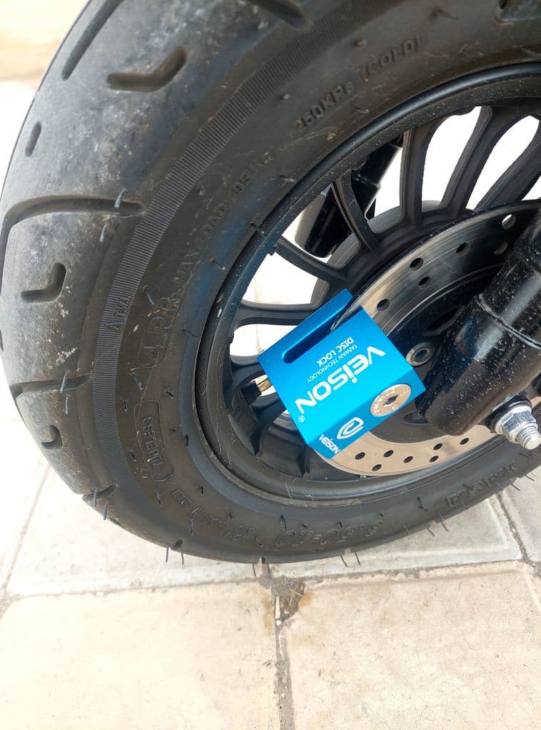 قفل دیسک موتورسیکلت ویژن مدل DX4-B | موتولاک — تصویر ۷
