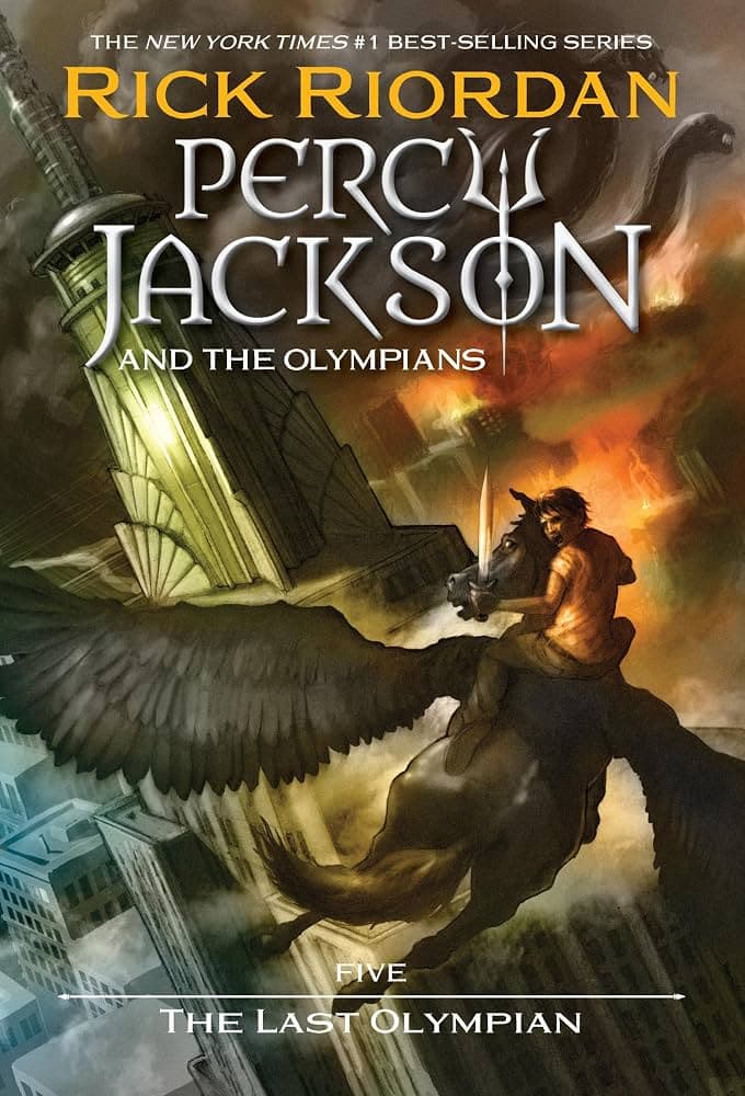 کتاب The Last Olympian (آخرین المپ‌نشین) اثر ریک ریوردان | جلد پنجم مجموعه Percy Jackson and the Olympians | نسخه PDF انگلیسی