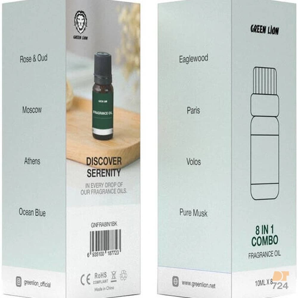 اسانس خوشبو کننده گرین لاین مدل GNFRA8IN1BK 8 IN 1 COMBO — تصویر ۲