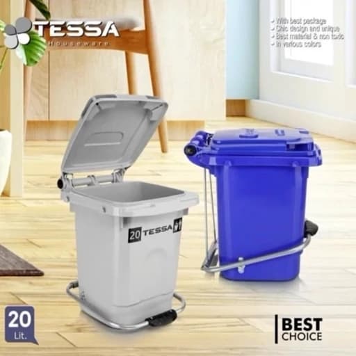 سطل زباله 20 لیتر پدالدار تسا کامنا مدل 13144992