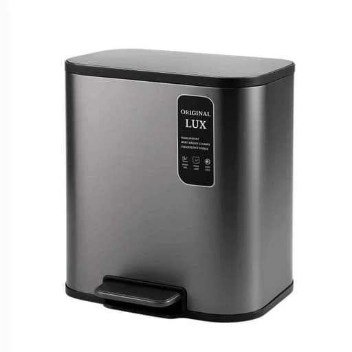 سطل زباله پدالی اورجینال مدل اسلب کد 618 ظرفیت 20 لیتر کامنا مدل 13144943