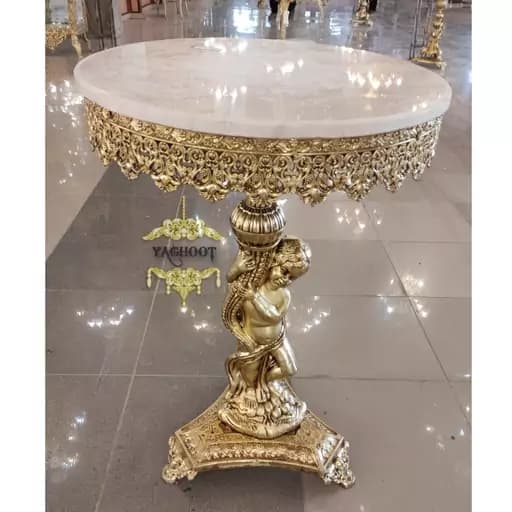 میز خاطره مدل پسر بچه قطر 50سانت طلایی براق کامنا مدل 13153214